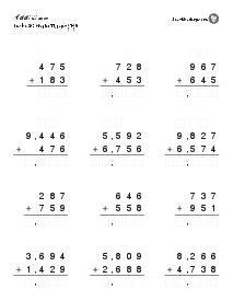 Addition and Subtraction Practice: p. 41-49 Thumbnail